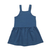 Vestido estilo pechera azul marino
